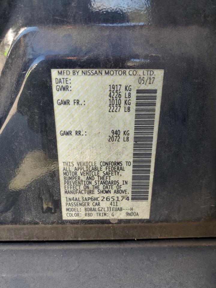 1N4AL3AP6HC265174 NISSAN ALTIMA 2017