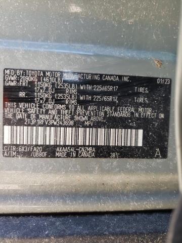2023 TOYOTA RAV4 XLE 2T3P1RFV3PW343698
