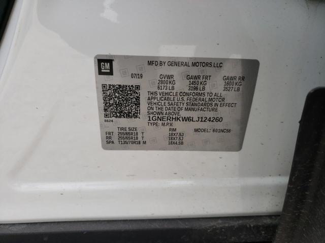2020 CHEVROLET TRAVERSE L - 1GNERHKW6LJ124260