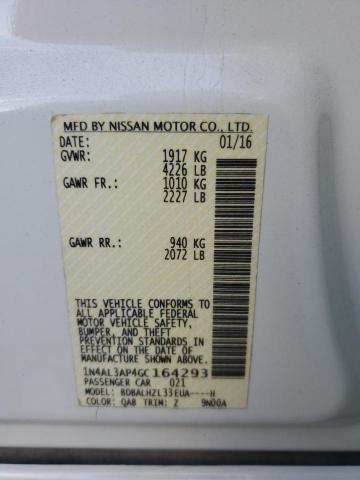 2016 NISSAN ALTIMA 2.5 1N4AL3AP4GC164293