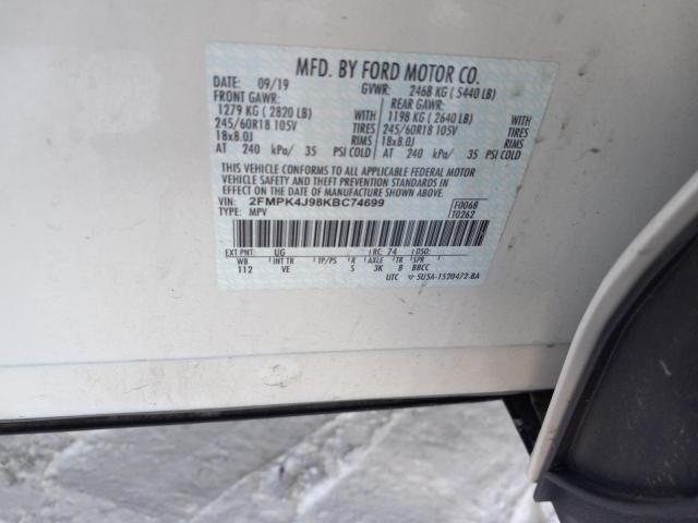2019 FORD EDGE SEL - 2FMPK4J98KBC74699