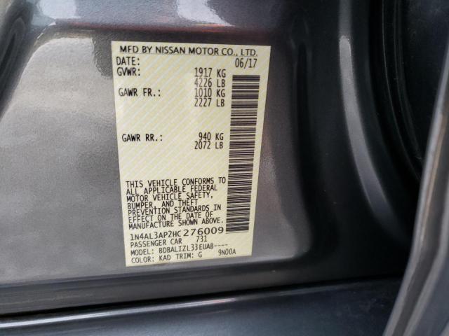 2017 NISSAN ALTIMA 2.5 - 1N4AL3AP2HC276009