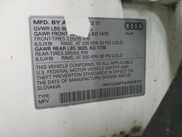 VIN WA1LAAF74JD026187 2018 Audi Q7, Premium Plus no.13