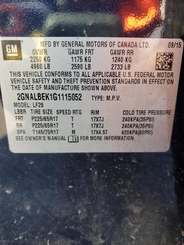 2016 CHEVROLET EQUINOX LS 2GNALBEK1G1115052