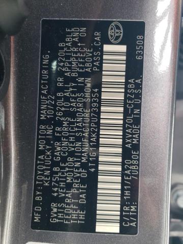 2023 TOYOTA CAMRY SE N 4T1G11AK2PU739354