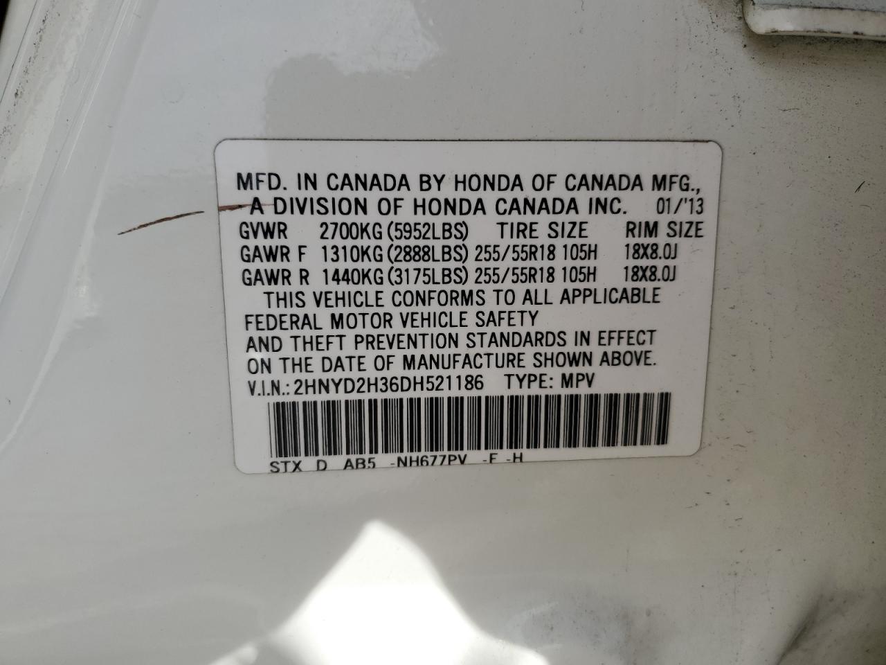 2HNYD2H36DH521186 2013 Acura Mdx Technology