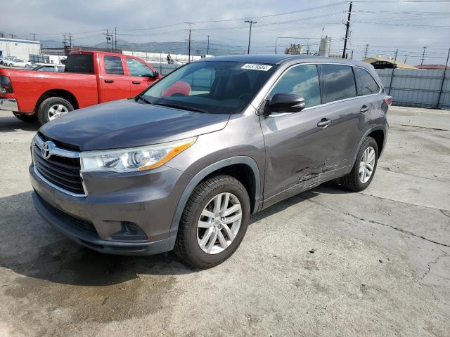 VIN 5TDZARFH7ES008817 2014 Toyota Highlander, LE no.1