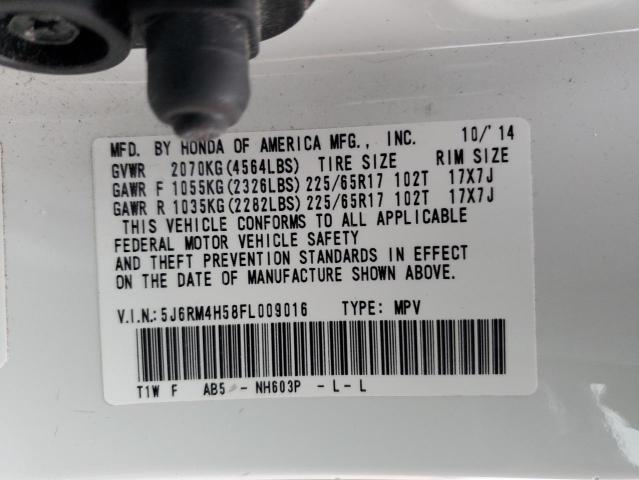 2015 HONDA CR-V EX 5J6RM4H58FL009016