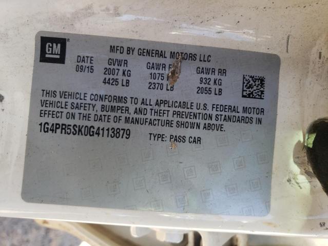 2016 BUICK VERANO CON 1G4PR5SK0G4113879