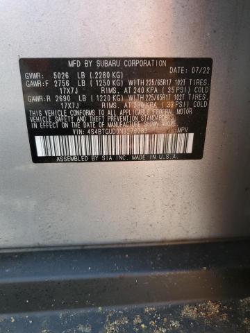 4S4BTGUD0N3276783 Subaru Outback Wi  12