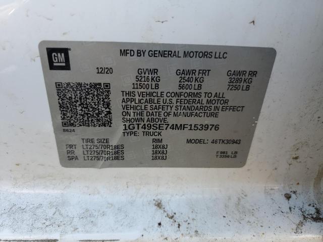 2021 GMC SIERRA K35 1GT49SE74MF153976