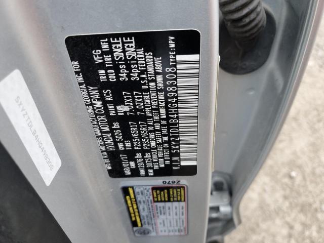 2017 HYUNDAI SANTA FE S - 5XYZTDLB4HG498308