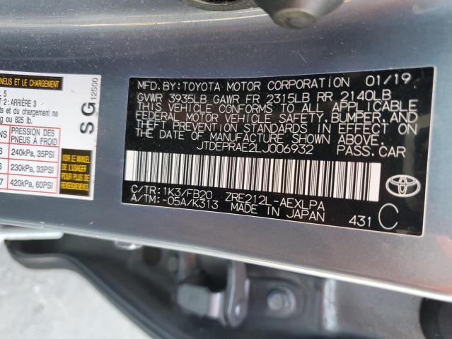 2020 TOYOTA COROLLA LE - JTDEPRAE2LJ006932