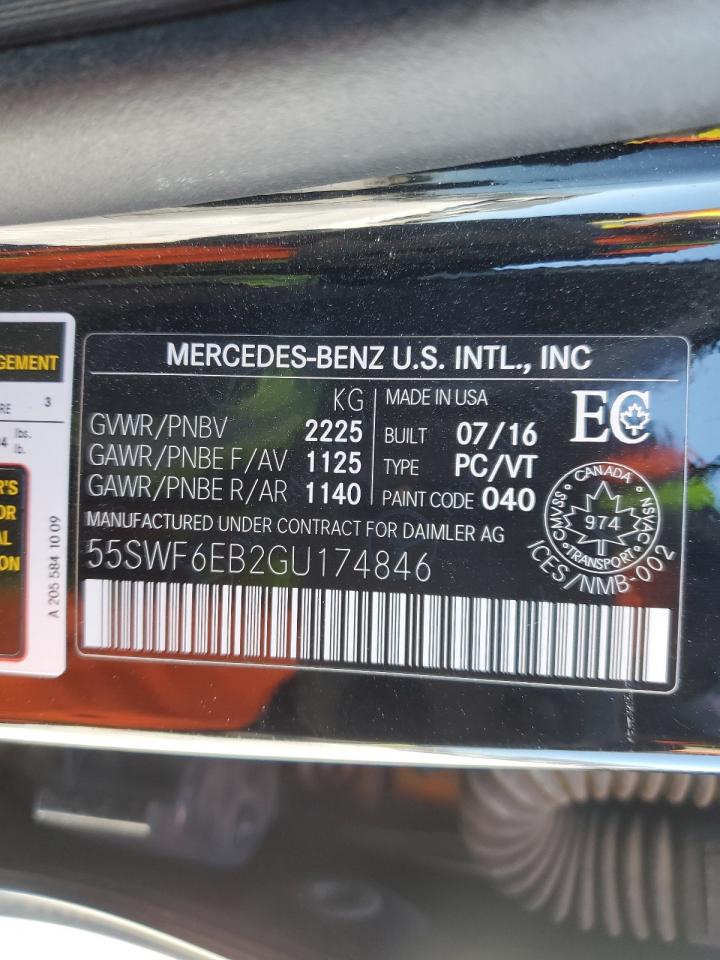 55SWF6EB2GU174846 2016 Mercedes-Benz C 450 4Matic Amg