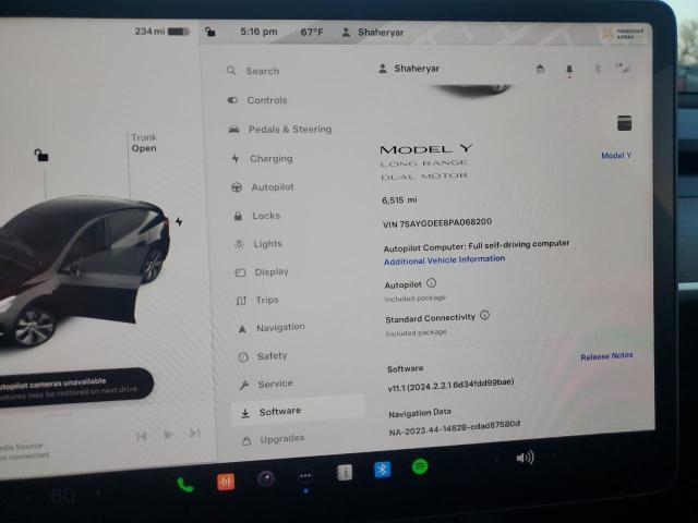 2023 TESLA MODEL Y 7SAYGDEE8PA068200