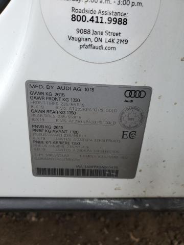 2016 AUDI Q5 TDI TEC WA1LVAFPXGA065476