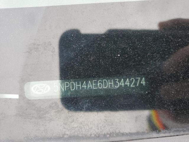 2013 Hyundai Elantra Gls VIN: 5NPDH4AE6DH344274 Lot: 44674824