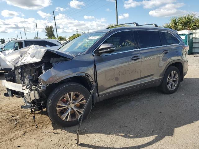 VIN 5TDKKRFH2FS050487 2015 Toyota Highlander, Xle no.1