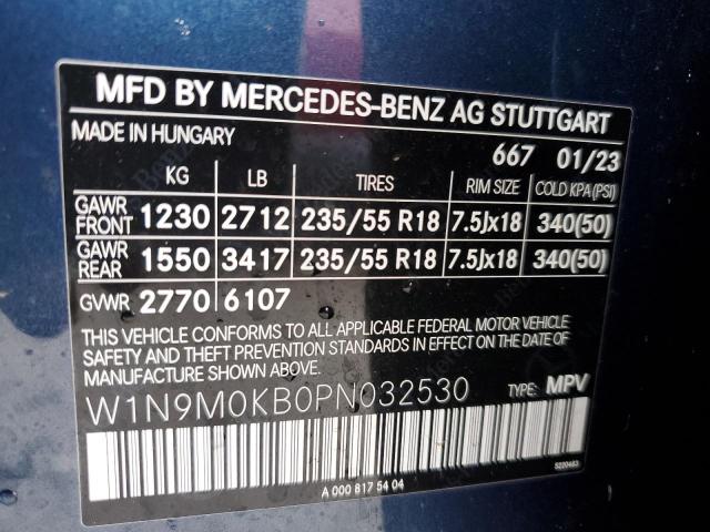 2023 MERCEDES-BENZ EQB 300 4M W1N9M0KB0PN032530
