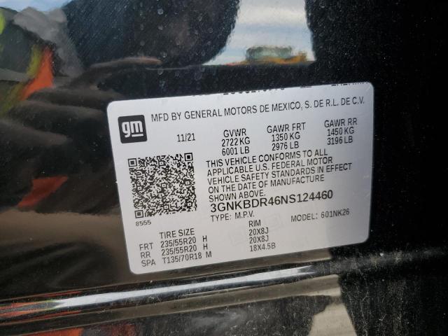 2022 CHEVROLET BLAZER 3LT 3GNKBDR46NS124460