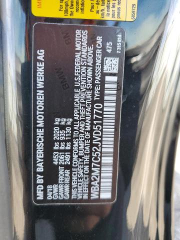 VIN WBA2M7C52JVD51770 2018 BMW 2 Series, 230I no.12