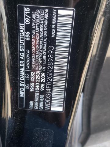 2016 MERCEDES-BENZ CLA 250 WDDSJ4EB2GN289893