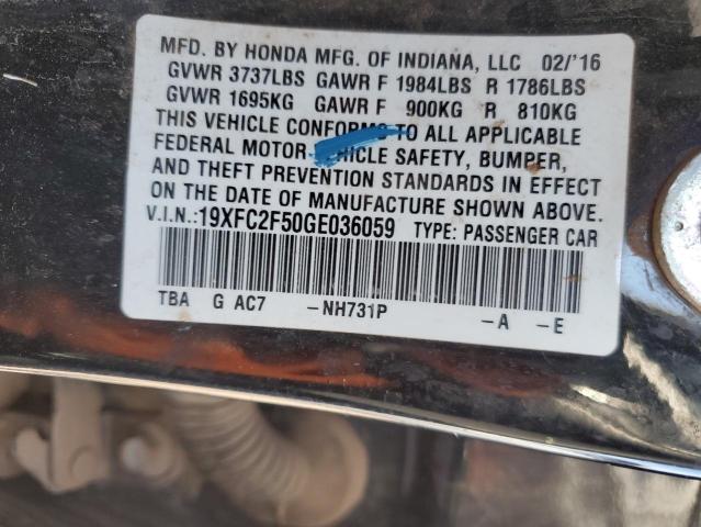 2016 HONDA CIVIC LX - 19XFC2F50GE036059
