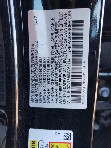 2021 HONDA ACCORD SPO 1HGCV1F46MA069114