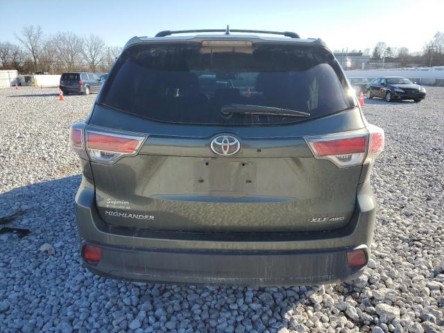 VIN 5TDJKRFHXES033527 2014 Toyota Highlander, Xle no.6