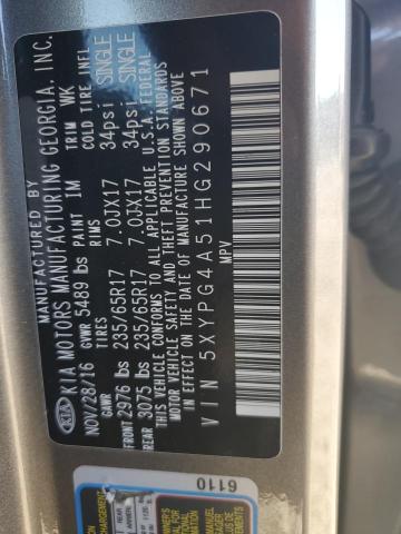 2017 KIA SORENTO LX 5XYPG4A51HG290671