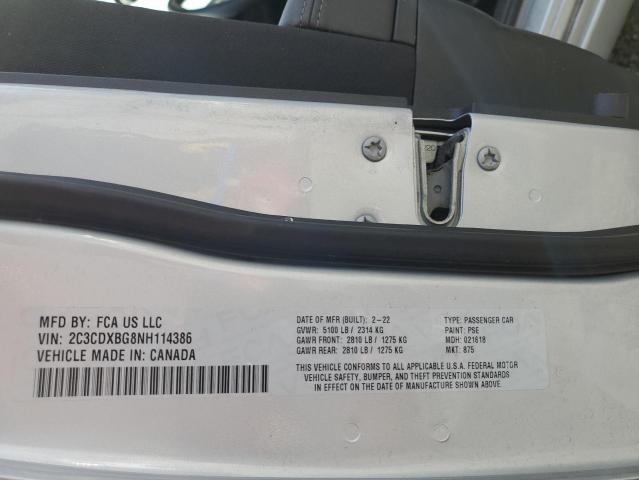 2022 DODGE CHARGER SX - 2C3CDXBG8NH114386