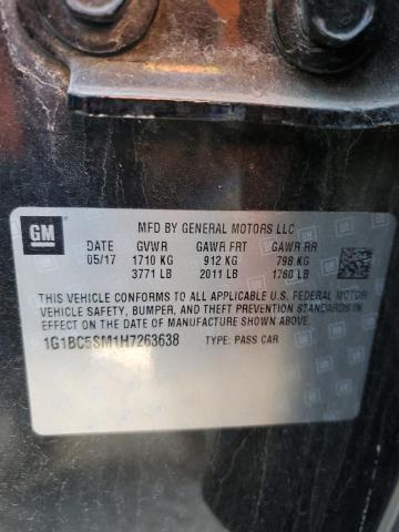 2017 CHEVROLET CRUZE LS 1G1BC5SM1H7263638
