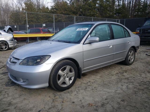 Lot #2394362609 2005 HONDA CIVIC EX salvage car