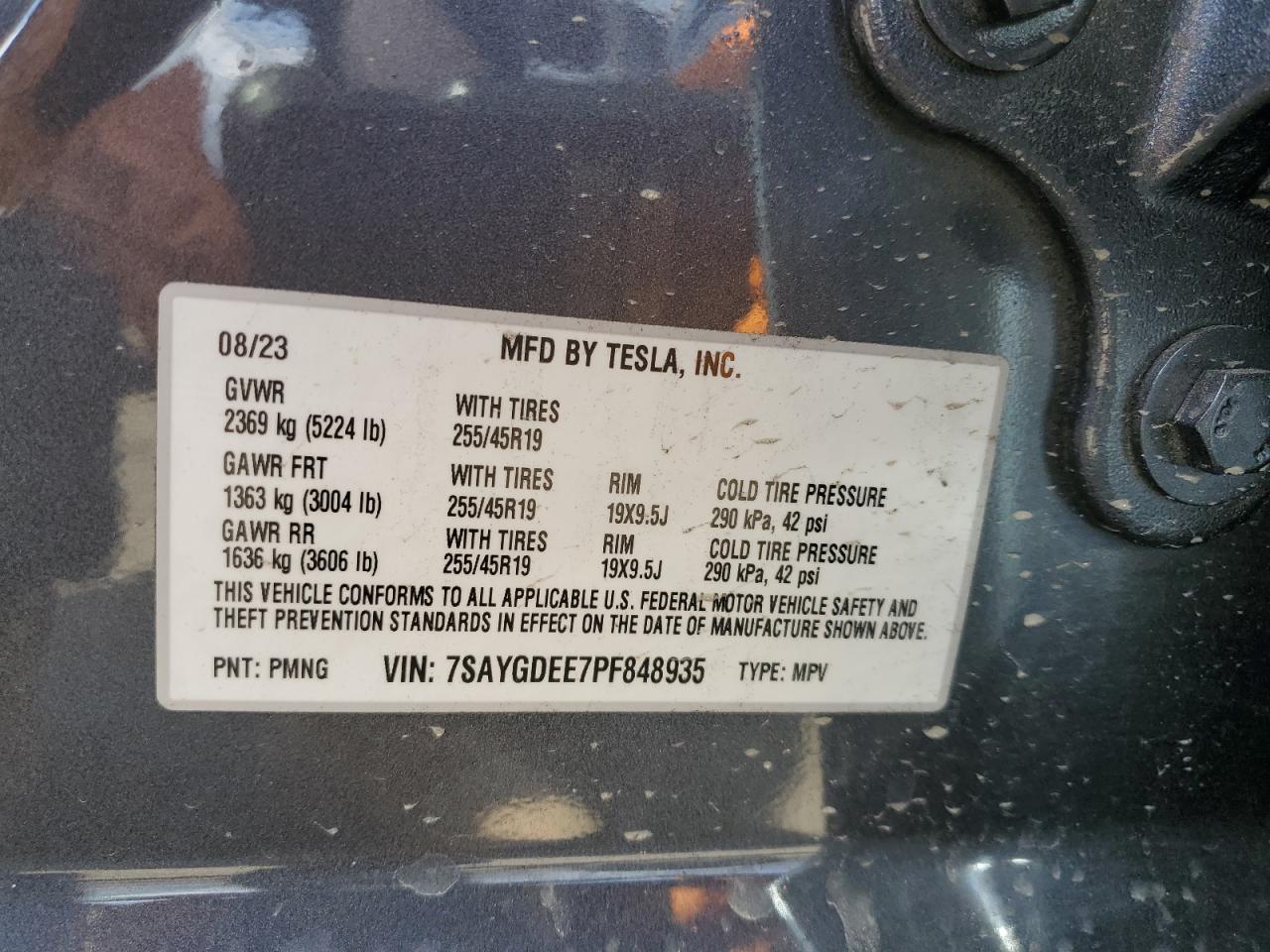 Tesla Model Y 2023 -auction- 11