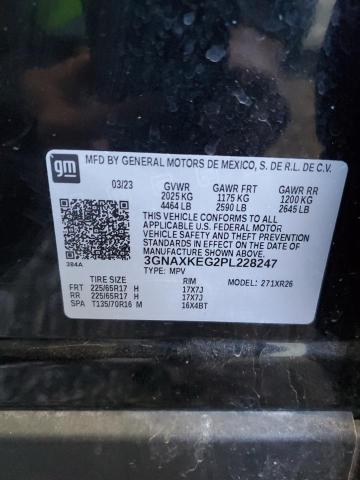 2023 CHEVROLET EQUINOX LT 3GNAXKEG2PL228247