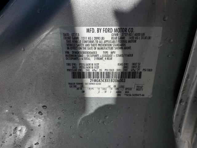 VIN WBAYF8C58DD140445 2014 FORD FLEX no.14