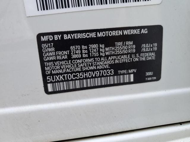 5UXKT0C35H0V97033 2017 BMW X5, photo no. 12