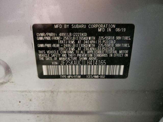 2020 SUBARU FORESTER L - JF2SKAUC1LH414165