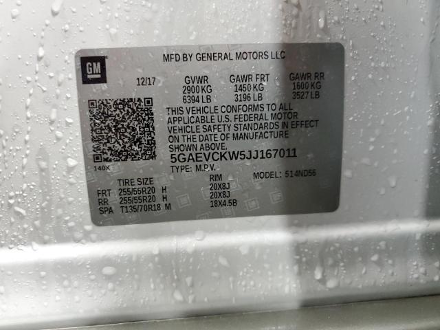 2018 BUICK ENCLAVE AV - 5GAEVCKW5JJ167011