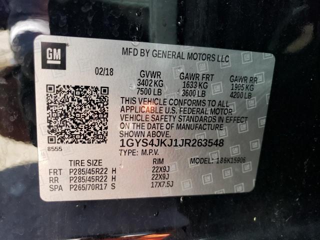 2018 CADILLAC ESCALADE E 1GYS4JKJ1JR263548