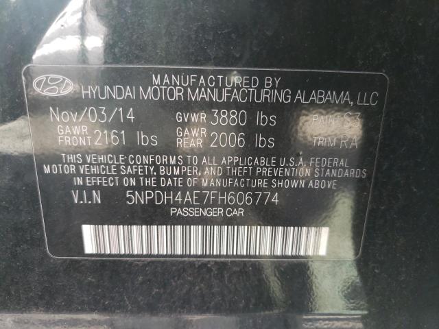 2015 HYUNDAI ELANTRA SE 5NPDH4AE7FH606774