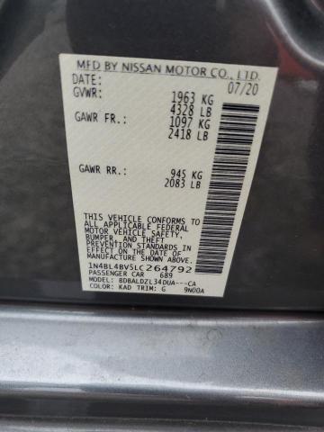 2020 NISSAN ALTIMA S 1N4BL4BV5LC264792