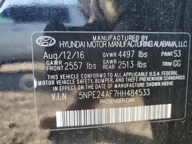 2017 HYUNDAI SONATA SE 5NPE24AF7HH484533
