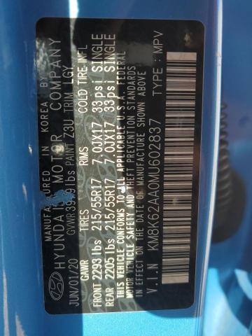 2021 HYUNDAI KONA SEL P - KM8K62AA0MU602837