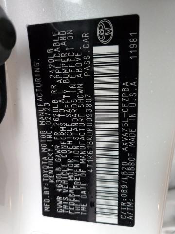 2023 TOYOTA CAMRY XSE 4T1K61BK0PU093807
