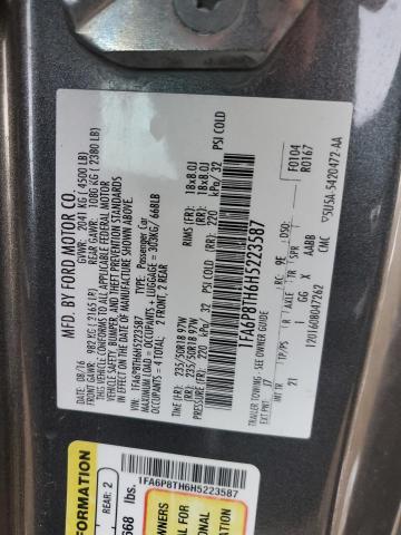 VIN 19XFL1G83PE007223 2017 FORD ALL MODELS no.12