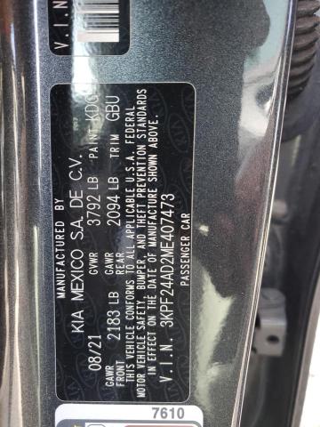 2021 KIA FORTE FE 3KPF24AD2ME407473