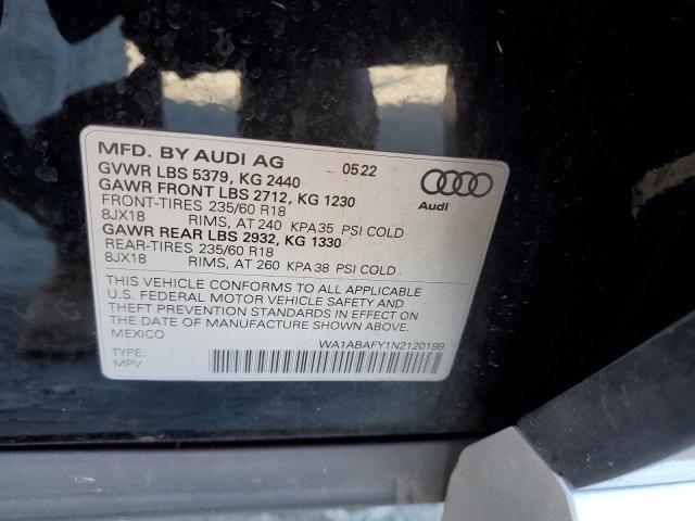 VIN WA1ABAFY1N2120199 2022 AUDI Q5 no.14