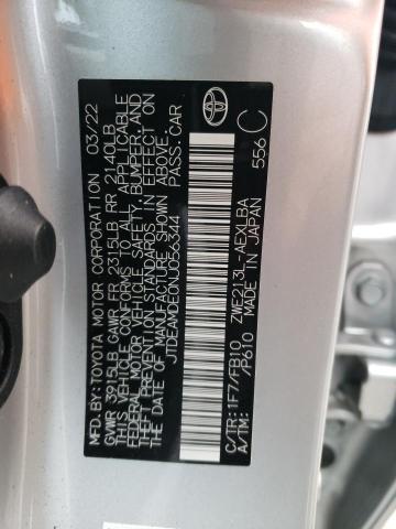 2022 TOYOTA COROLLA LE - JTDEAMDE0NJ056344