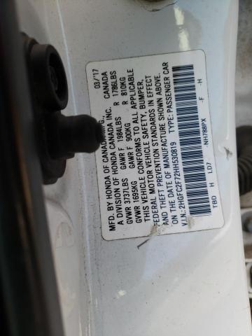 2017 HONDA CIVIC EX 2HGFC2F72HH530819